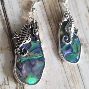 🌞SUMMER SALE🌞 Abalone & Seahorse earrings
